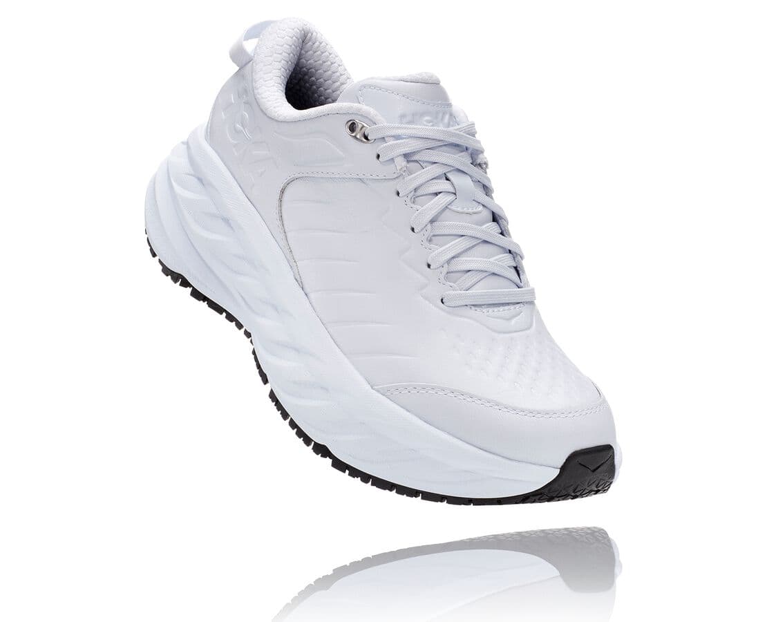 Hoka One One Bondi Sr South Africa - Womens Walking Shoes - White,FPJVW-9053